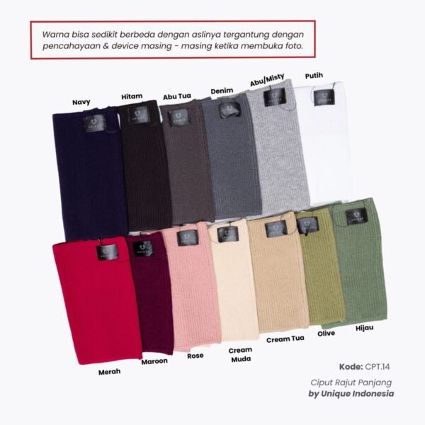 Ciput Tabung Knit Panjang